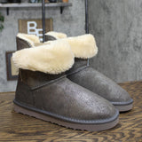 Style & Co. Womens Teenyy Cold-Weather Booties Pewter Shimmer Gray 9M