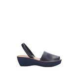 Kenneth Cole Reaction Womens Fine Glass Slingback Platform Sandal Navy Blue 5M