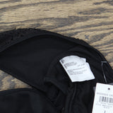 Bar III Womens Crochet Longline Halter Bikini Top Black L