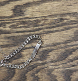 Crystal Chain Link Scallop Bracelets Set, 3-Pack 7" + 2"