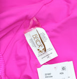 Becca Monte Carlo Virtue Ring Ribbed One-Piece Swimsuit 221057 Azalea Pink L