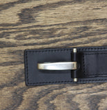 Rag & Bone Womens Ryder Buckle Leather Elastic Belt RL5F25HA32L Black S