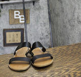 Style & Co. Womens Elliee Flat Sandals 10020656300 Black / Brown 10.5M