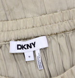 DKNY Womens Crushed Crease Woven Midi Skirt P5DNSB53 Pale Moss Brown Green M