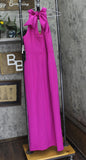 CeCe Womens Halter Maxi Dress DC93110092Z Fuchsia Pink 8