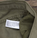 Woolrich X TGT Mid-Rise Straight Fit Cargo Twill Jeans Pants Olive Green 40x32