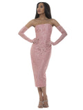 Alexia Admor Womens Lace Midi Zelle Dress D4046