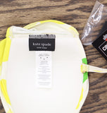 Kate Spade Tie-Front Bandeau Bikini Top S1B237 White Yellow Multi M