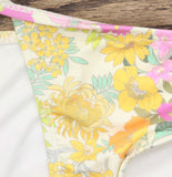 Salt + Cove Juniors Floral Side-Tie Bikini Swim Bottom SC25086B White Multi S