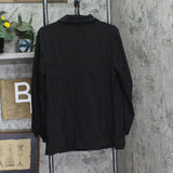 DG2 by Diane Gilman Womens 1-Button Stretch Knit Ponte Blazer Jacket Black L