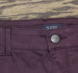 NYDJ Marilyn Tall Straight Leg Jeans A695158 Fig Purple 22W Tall