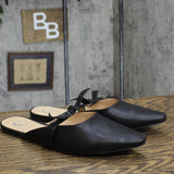 Journee Collection Womens Missie Slip On Square Toe Mules Flats Black 12M