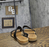 Style & Co. Womens Elliee Flat Sandals 10020656300 Black / Brown 10.5M