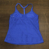 Island Escape Womens Crochet Underwire Tankini Top N760163 Blue 6