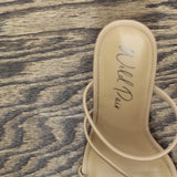 Wild Pair Womens Lenore Strappy Dress Sandals 10012637200 Nude Brown 8.5M