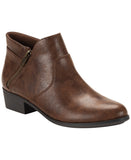 Sun + Stone Womens Adelinee Double Zip Ankle Booties Brown 6M