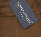 Anne-Kaci Womens Knit Flare Leg Drawstring Pants Brown M