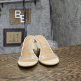 A New Day Womens Ansel Double Band Open Toe Wedge Heels 93320231 Tan Brown 7.5M