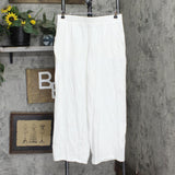 Denim & Co. Women's Petite Beach Pull-On Wide-Leg Pants A376430-Petite White PM