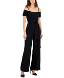 Tahari Asl Women's Off-The-Shoulder Wide-Leg Crepe Jumpsuit 2AM532-T2