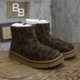 Universal Thread Womens May Faux Microsuede Boots 94642660 Leopard Brown 7M
