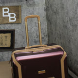 London Fog Check-in Expandable Spinner Suitcase Hard Shell Merlot Red 31.5"