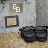 A New Day Meg Double Strap Buckle Slide Sandals 94748250 Black 9.5M