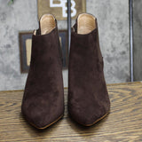 Journee Collection Womens Elitta Booties Shoes 166220381eb6c9 Brown 7M