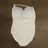 Anne Cole Twist Front Shirred One Piece Swimsuit MYMO00501 White 14