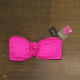 Kate Spade New York Womens Bandeau Bralette Swim Bikini Top Radiant Pink M
