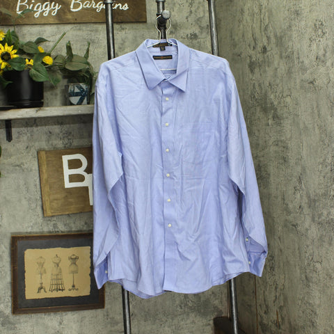 Tommy Hilfiger Tommy Traveler TLC Cotton Dress Shirt Light Blue XL 17 1/2 36-37