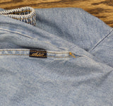 Vanity Fair Pull-On Elastic Waist Denim Jeans with Pockets Chambray Blue 18W Reg