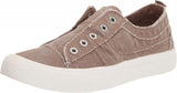 Madden Girl Retro Laceless Lillyy Sneaker Shoes Dark Oatmeal Fabric Brown 6.5M