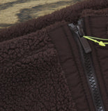 All In Motion Womens Long High Pile Fleece Full Zip Drawstring Jacket Brown 2XL