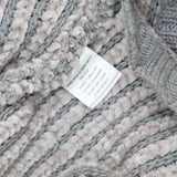 Carbon 2 Cobalt Womens Chenille 1/4 Zip Pullover Hooded Sweater Gray XS