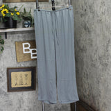 Danskin Womens Satin Lightweight Pajama Sleep Pants Gray XL