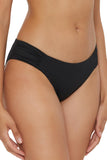 Becca Womens Standard Color Code American Shirred Bikini Bottom 854357 Black XL