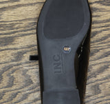 INC International Concepts Womens Valan Triple-Strapped Flats Black Patent 6.5M