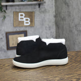 Ecco Soft 7 Side-Zip Low Bootie Sneaker 430243 Black Nubuck US 6M-6.5M (EUR 37)