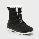 Universal Thread Women's Corie Winter Hiker Boots 88236081 Jet Black 10