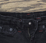 True Religion Kids Geno Relaxed Slim Fit Snap Horseshoe Jeans Black Wash 6