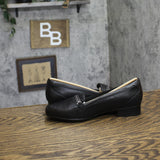 Clarks Juliet Mia Leather Loafer Flat 26186950 Black 6M