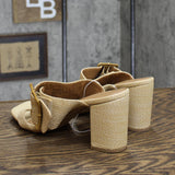 Universal Thread Women's Bristol Mule Heels 89530654 Beige Brown 9M