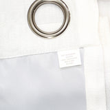 Max Blackout Grommet Blackout Single Curtain Panel Ivory Off White 50x120