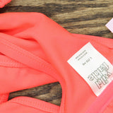Wild Fable Women's Cross Front Halter One Piece Swimsuit PID-10ZE4R Coral Pink M
