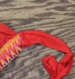 Becca Womens Textured Accent Bikini Swim Top Red See Measurements