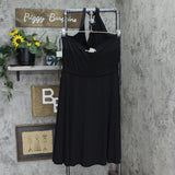 Evan-Picone Womens Knit Halter Swing Fit & Flare Dress 16666e1f79b05a Black 16