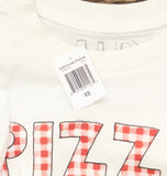 Unfortunate Portrait Pizza Graphic T-Shirt UPMB-1001 White XS