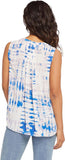 NYDJ Womens Sleeveless Pintuck Pleat Back Blouse MGGT3256