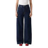 Levi's Womens Cinch Baggy Wide Leg Zip Fly Reign of the Rinse Blue 32x31